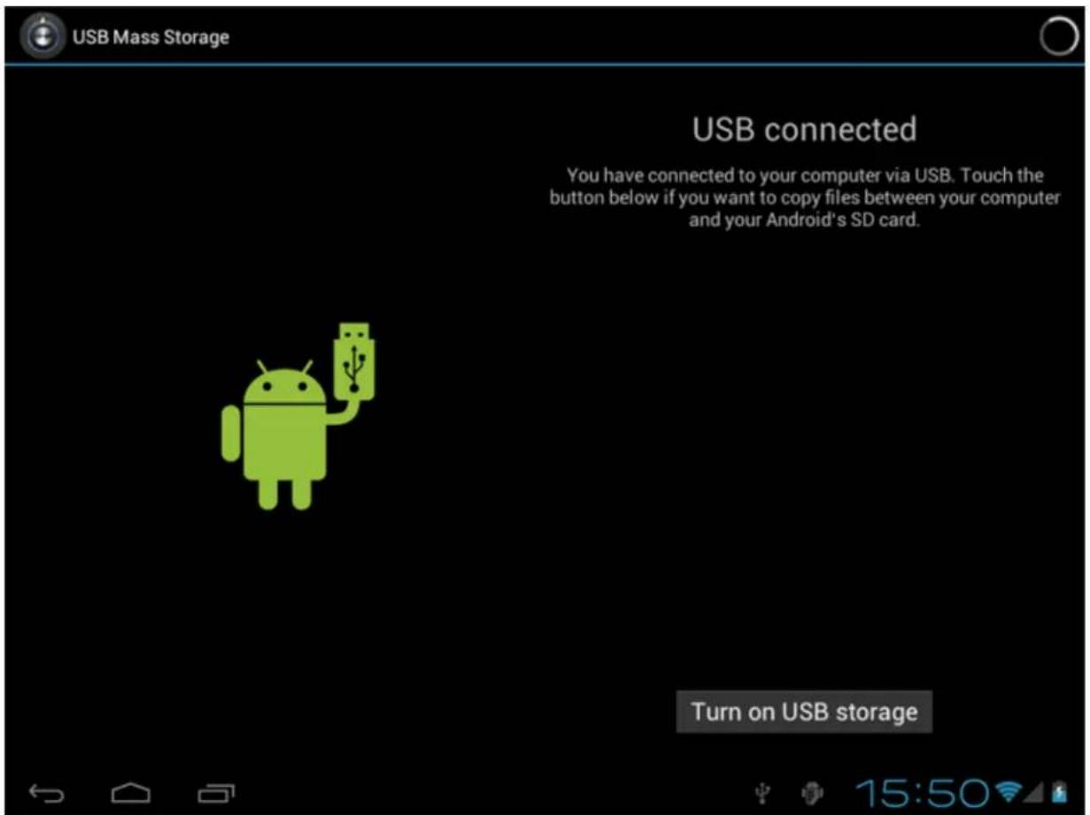 Yarvik GoTab Ion 7 - Ligar o seu Yarvik Tablet a um PC ou Mac através de USB - 2