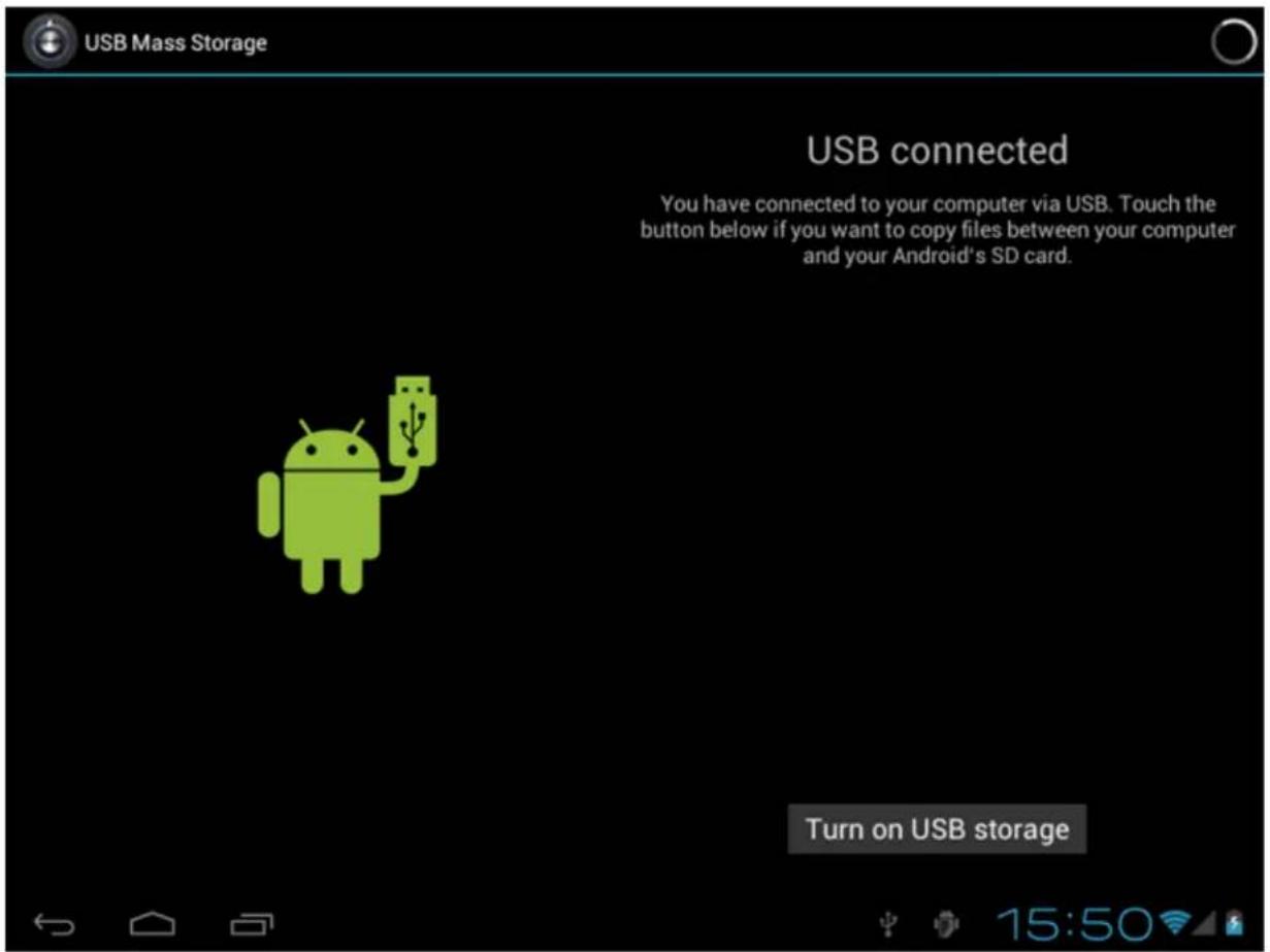 Yarvik GoTab Ion 7 - Tilslutning af din Yarvik Tablet til en pc eller Mac med USB - 2