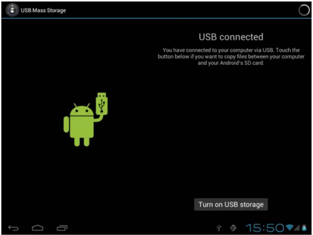 Yarvik GoTab Ion 7 - Připojení tabletu Yarvik Tablet k počítači nebo k Mac pomocí USB - 2
