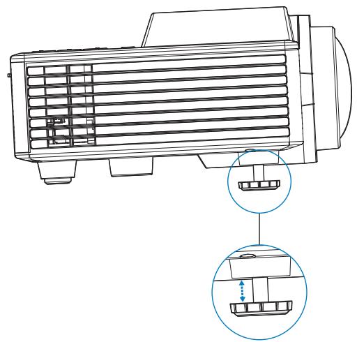 OPTOMA ML1050STi - Baisser le projecteur - 2