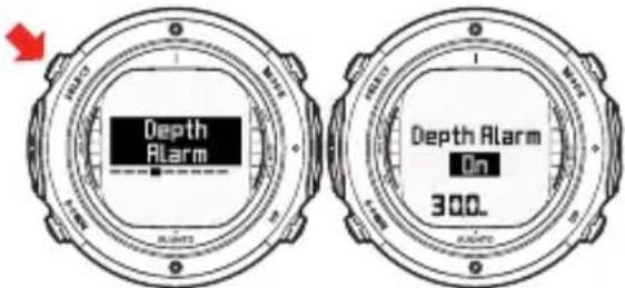 Depth Alarm On 300L