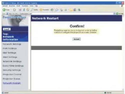 HITACHI ED-A110 - Network Restart (Netwerk reset) - 1