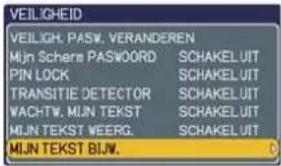 HITACHI ED-A110 - OPTIE Menu (vervolg) - 1