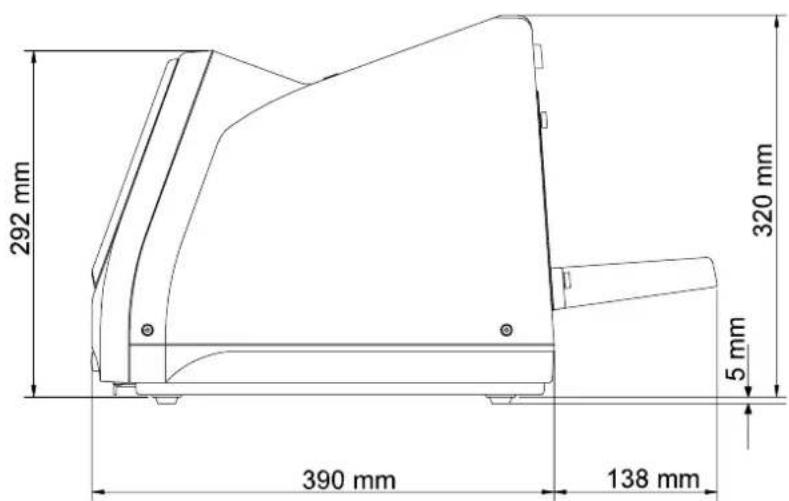 292 mm 320 mm 5 mm 390 mm 138 mm
