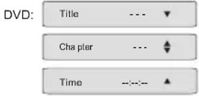 DVD: Title --- ▼ Chapter --- ▲ Time ---:--- ▲