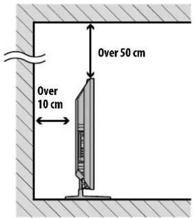 Over 50 cm Over 10 cm