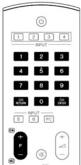 1 2 3 4 INPUT 1 2 3 4 5 6 7 8 9 CH RETURN 0 CH ENTER INPUT 5 6 PC + P - + △ -