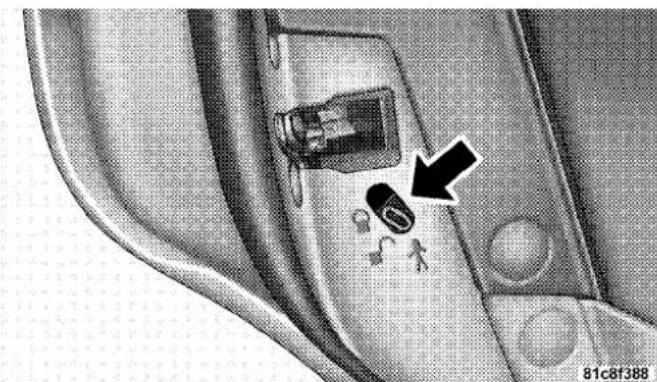 Chrysler 300 SRT (2010) - To Disengage the Child Protection Door Lock System - 1