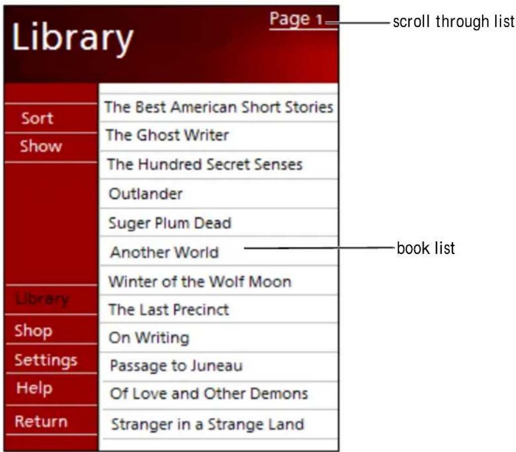 Library Page 1 scroll through list Sort The Best American Short Stories Show The Ghost Writer The Hundred Secret Senses Outlander Suger Plum Dead Another World Winter of the Wolf Moon Library The Last Precinct Shop On Writing Settings Passage to Juneau Help Of Love and Other Demons Return Stranger in a Strange Land book list