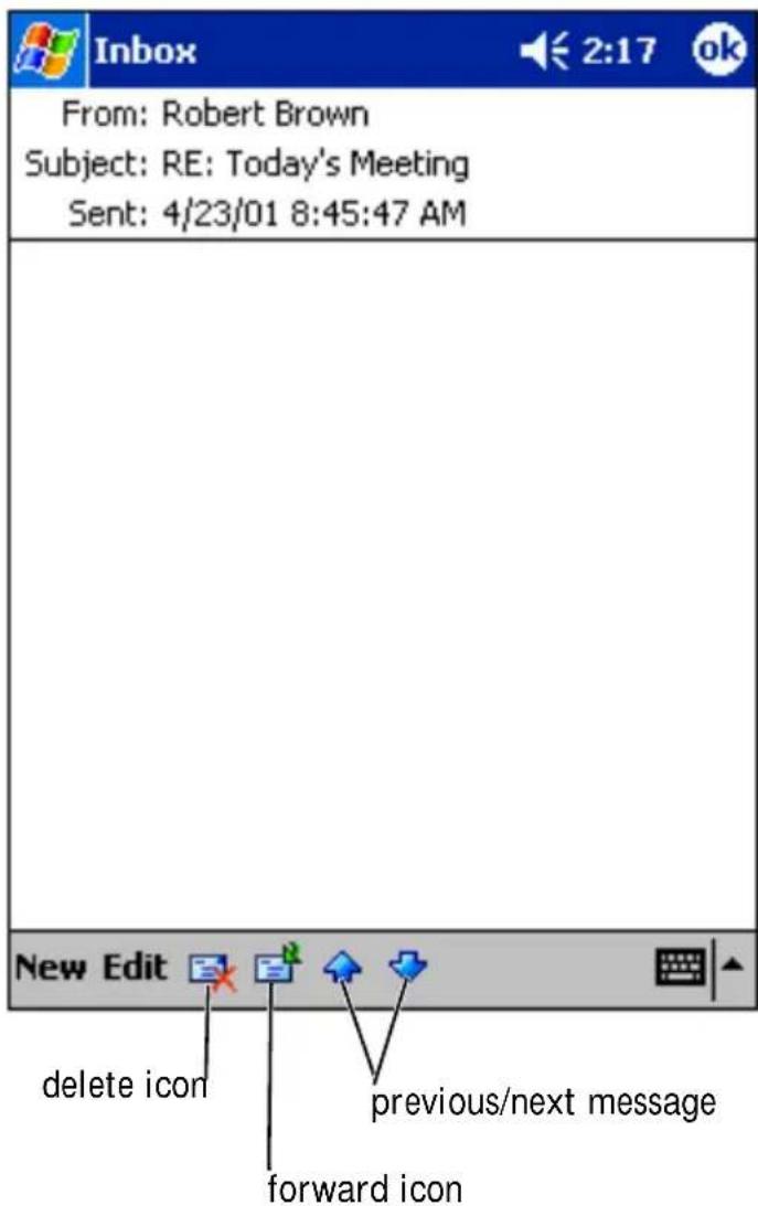 Inbox From: Robert Brown Subject: RE: Today's Meeting Sent: 4/23/01 8:45:47 AM New Edit delete icon previous/next message forward icon