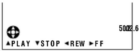 5002.6 ▲PLAY ▼STOP ◀REW ▶FF