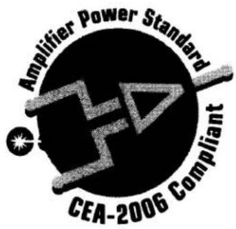 Amplifier Power Standard CEA-2006 Compliant