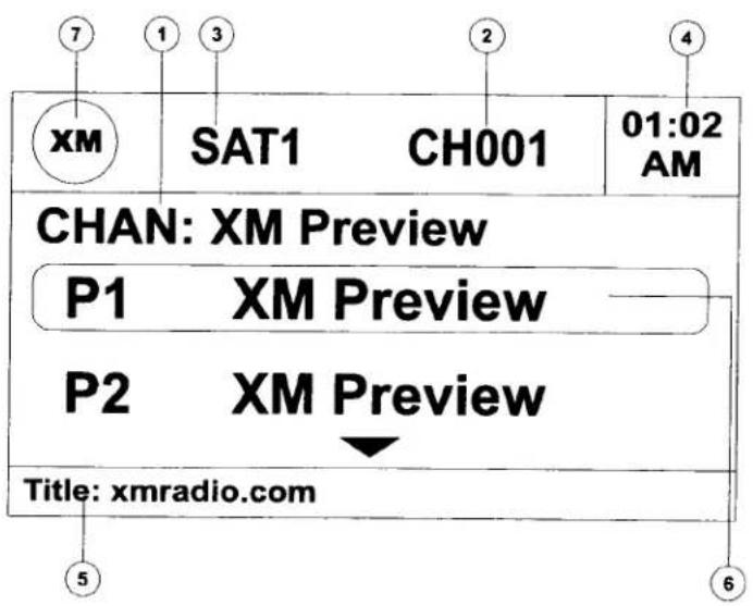 7 XM SAT1 CH001 01:02 AM CHAN: XM Preview P1 XM Preview P2 XM Preview Title: xmradio.com