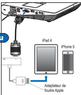 iPad 4 iPhone 5 Adaptateur de foudre Apple