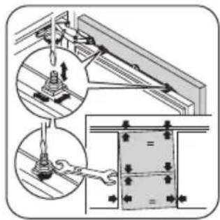 ZANUSSI ZJB 9476 - Кріплення панелей дверцят - 5