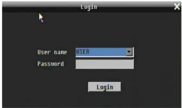 Login User name USER Password Login