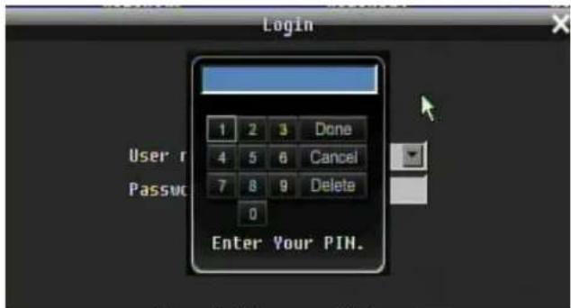 Login 1 2 3 Done 4 5 6 Cancel 7 8 9 Delete 0 Enter Your PIN.