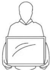 AOC LE24H067 - Carry the TV in the specified manner - 2