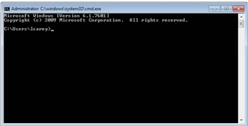 Microsoft Windows [Version 6.1.7601] Copyright (c) 2009 Microsoft Corporation. All rights reserved. C:\Users\Icarey>