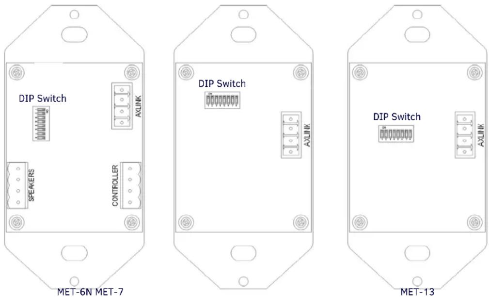 DIP Switch AXLINK SPEAKERS CONTROLLER MET-6N MET-7 DIP Switch AXLINK MET-13
