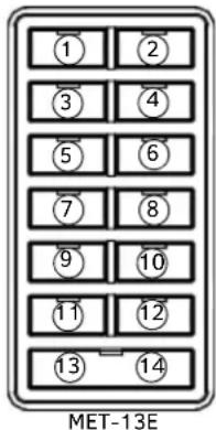 ① ② ③ ④ ⑤ ⑥ ⑦ ⑧ ⑨ ⑩ ⑪ ⑫ ⑬ ⑭ ⑬ ⑭ MET-13E