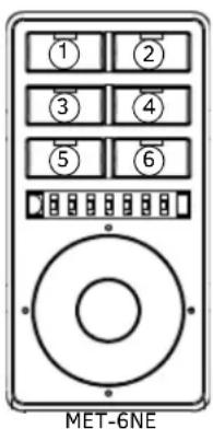 ① ② ③ ④ ⑤ ⑥ MET-6NE