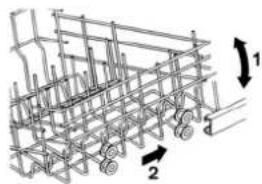CDA VW80 - ADJUSTING THE UPPER BASKET - 2