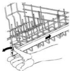 CDA VW80 - ADJUSTING THE UPPER BASKET - 3