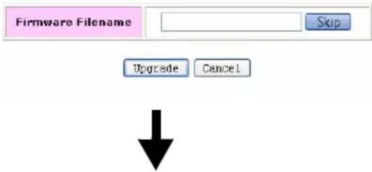 Firmware Filename Skip Upgrade Cancel