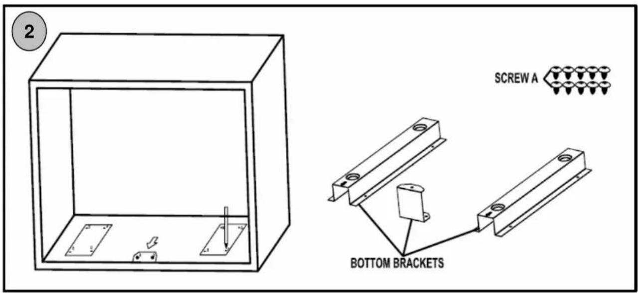 2 SCREW A BOTTOM BRACKETS