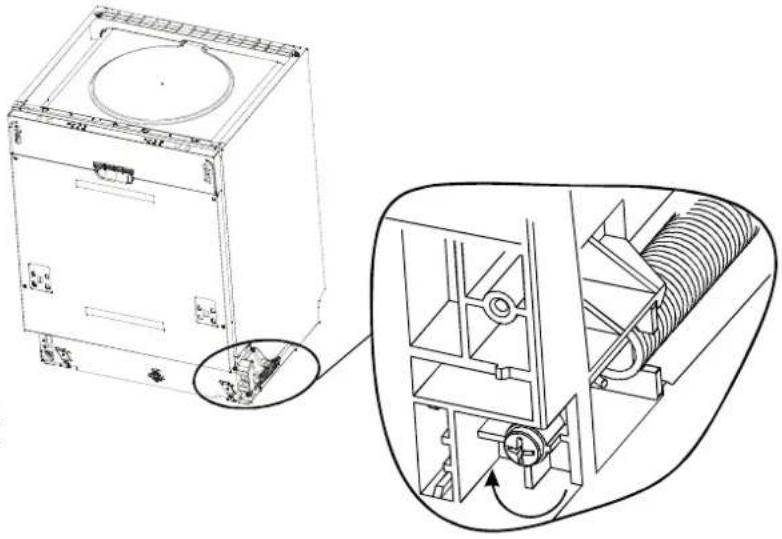 Caple Di628 - - Tension adjustment of the door spring - 1