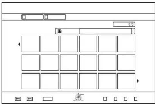 Diagram of a mobile device interface with labeled UI elements and grid layout