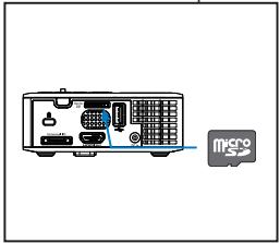 OPTOMA ML750 - Comment configurer le type de fichier pour le multimédia avec MicroSD - 2