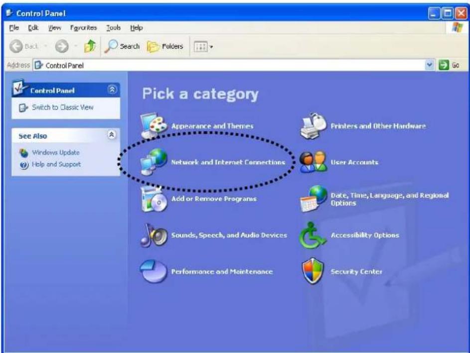 Control Panel Back Search Folders Address Control Panel Control Panel Switch to Classic View See Also Windows Update Help and Support Pick a category Appearance and Themes Printers and Other Hardware Network and Internet Connections User Accounts Add or Remove Programs Date, Time, Language, and Regi…