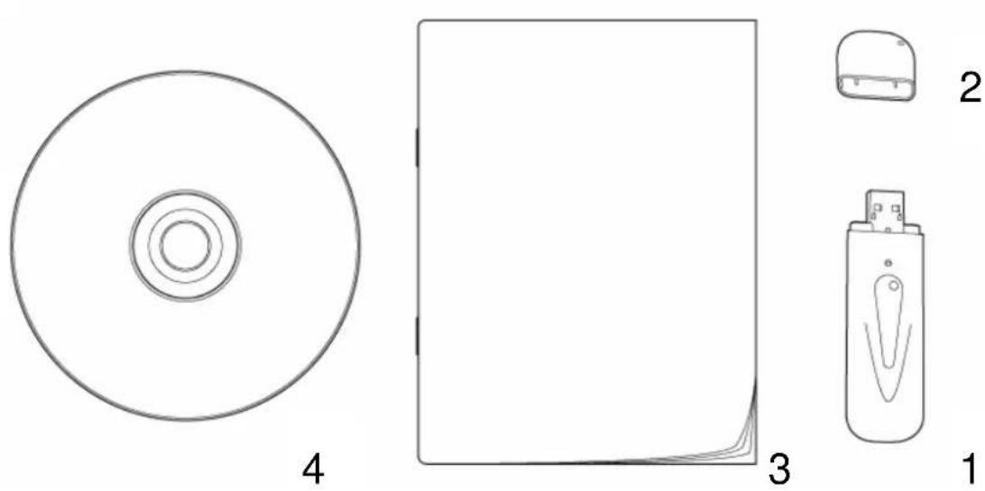 Diagram showing four labeled components: a CD, a rectangular box, a device with a plug, and a separate 3D view (no text or symbols present)