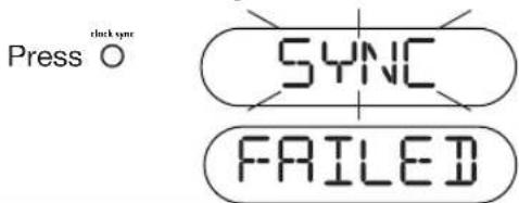 press clock sync SYNC FAILED