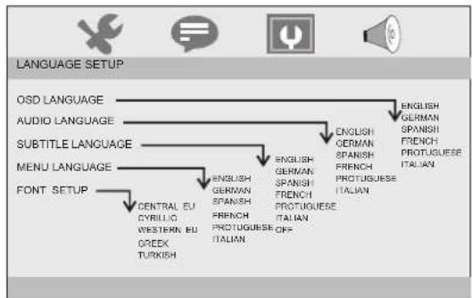 Sunstech DLPM911 - Language setup - 1
