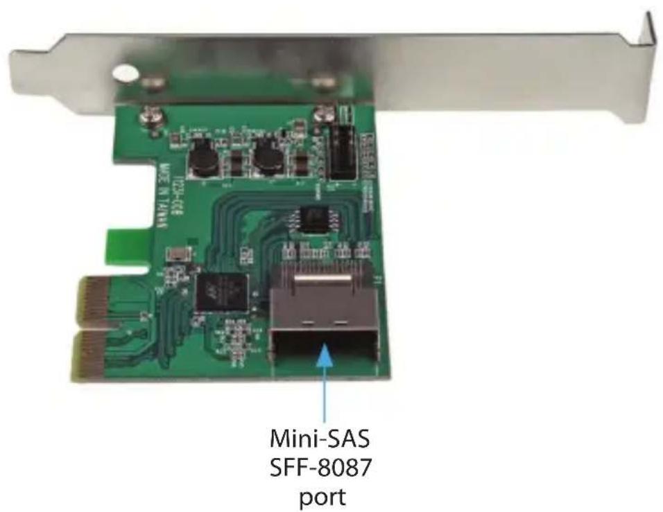 Mini-SAS SFF-8087 port