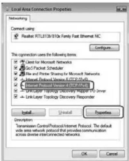 Local Area Connection Properties Networking Connect using: Realtek RTL813b/810x Family Fast Ethernet NC Configure... This connection uses the following items: Client for Microsoft Networks GoS Packet Scheduler File and Printer Sharing for Microsoft Networks Internet Protocol Version 5 (TCP/IP-5) Int…