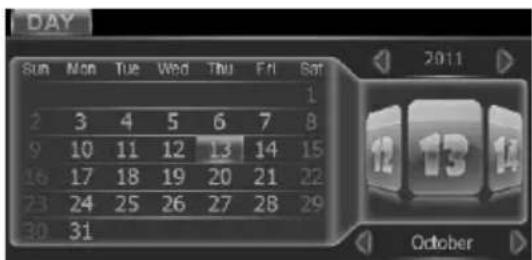 DAY Sun Mon Tue Wed Thu Fri Sat 2 3 4 5 6 7 8 9 10 11 12 13 14 15 16 17 18 19 20 21 22 23 24 25 26 27 28 29 30 31 2011 12 13 14 October