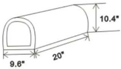 9.6" 20" 10.4"