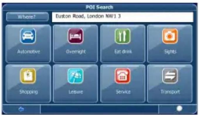 POI Search Where? Euston Road, London NW1 3 Automotive Overnight Eat drink Sights Shopping Leisure Service Transport