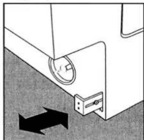 Creda IWM12 - Fastening the plinth guide:- - 2