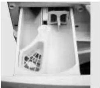 Creda W100FW - REMOVING AND CLEANING THE DISPENSER DRAWER AND COMPARTMENTS - 1