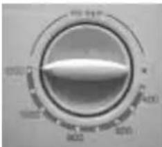 Creda W100FW - Variable spin speed control dial (Model W120VW only) - 1