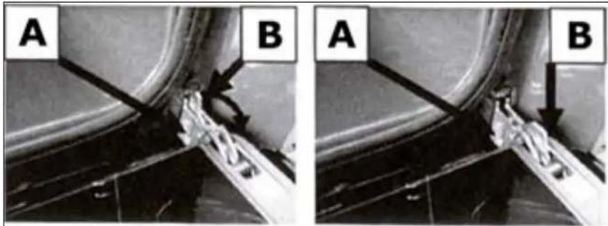 BAUMATIC BO612BL - Removing the oven door for cleaning - 1