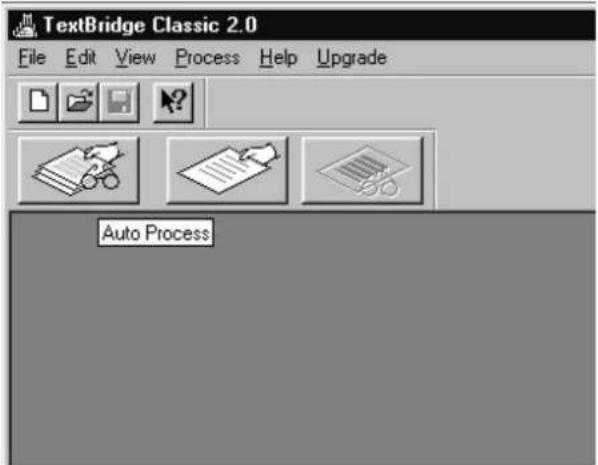 TextBridge Classic 2.0 File Edit View Process Help Upgrade Auto Process
