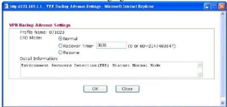 Draytek Vigor2950 - ERD Mechanism for VPN TRUNK - 1
