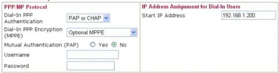 Draytek Vigor2950 - Settings in VPN Router in the enterprise office: - 1