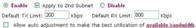 Draytek Vigor2950 - Bandwidth Limit - 1